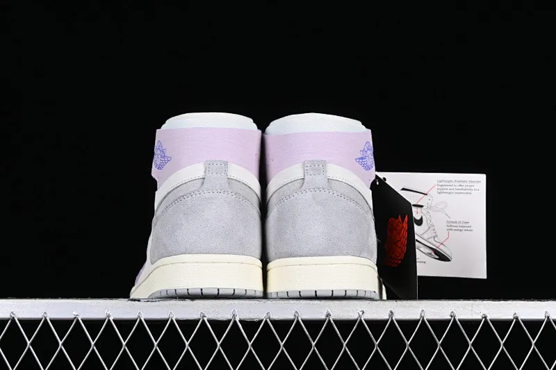 All categories Air Jordan Jordan series basketball shoes Air Jordan 1 High Air Jordan 1 Zoom CMFT AJ1 Joe 1 gray and purple color matching DV1305-005